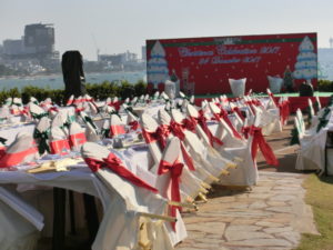 【パタヤ ホテル】デュシタニパタヤ　クリスマスのガラディナー準備中！